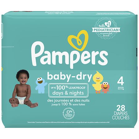 Pampers Baby Dry Diapers Size 4