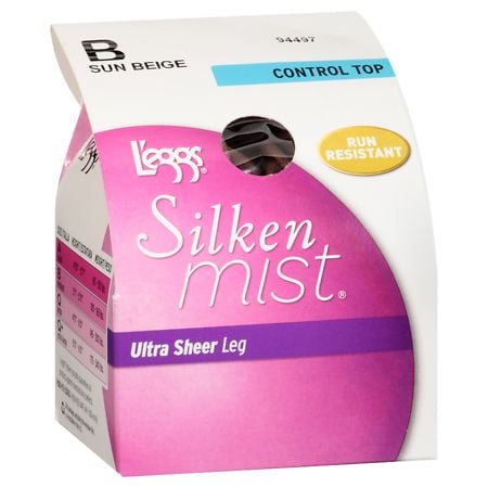 L'eggs Silken Mist Ultra Sheer Leg Pantyhouse, Control Top