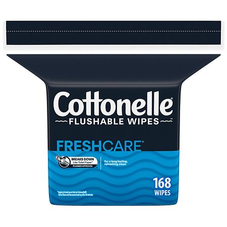 Cottonelle Flushable Wet Wipes, Refill Pack