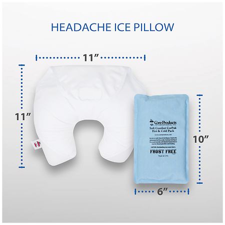  Core Products Headache Ice Pillow with Removable Soft