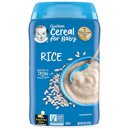 Gerber Single-Grain Rice Baby Cereal Rice