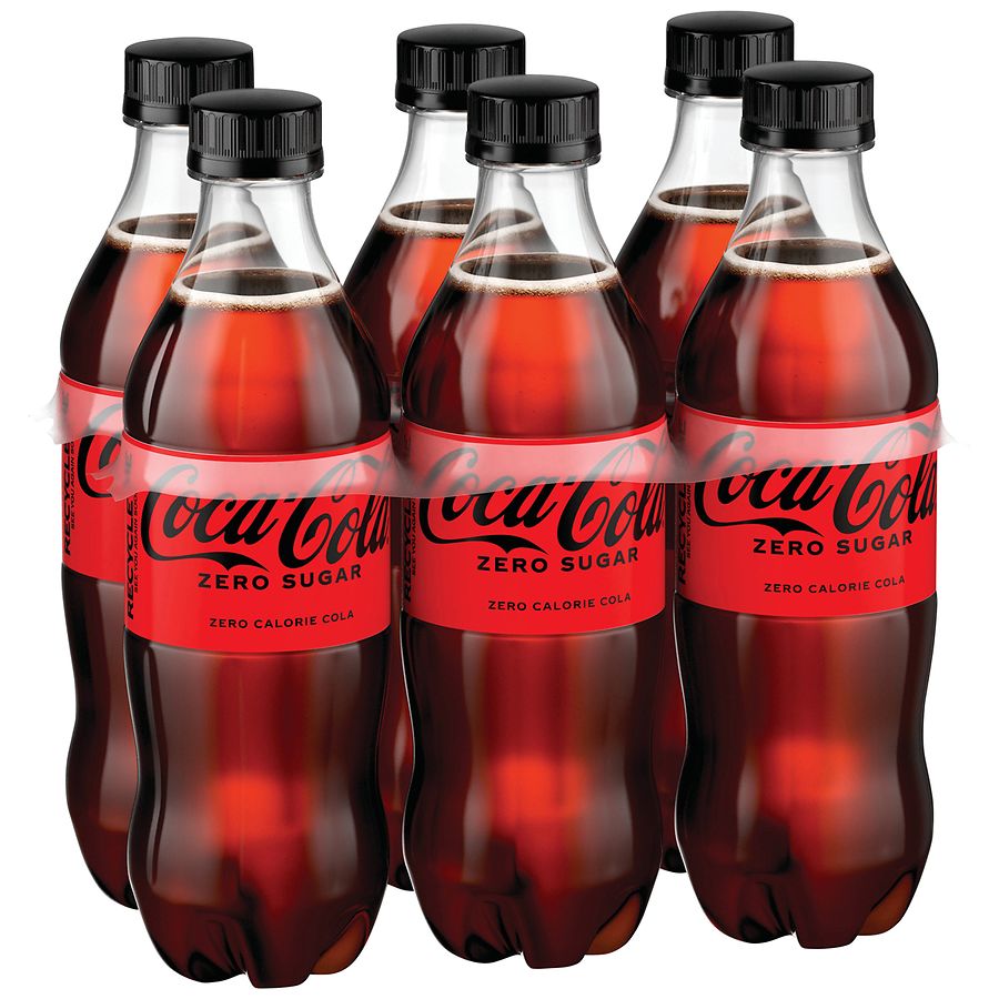 Photo 1 of (NON-REFUNDABLE) Coke Zero Sugar Diet Soda Soft Drink, 16.9 fl oz, 6 Pack
