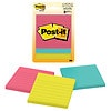 Post-it Cape Town Collection Lined 3" x 3" Notes Yellow-1