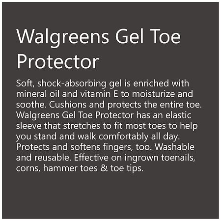 Walgreens Gel Toe Protector One Size Fits Most