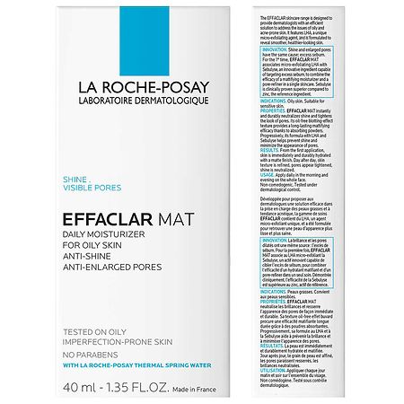 Zeebrasem Tekstschrijver Correctie La Roche-Posay Effaclar Mat Face Moisturizer for Oily Skin | Walgreens