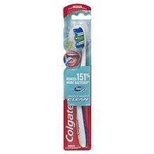 Colgate 360 Medium Toothbrush with Tongue and Cheek Cleaner Medium ...