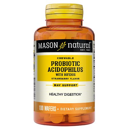 UPC 311845168917 product image for Mason Natural Chewable Acidophilus with Bifidus Wafers Strawberry - 100.0 ea | upcitemdb.com