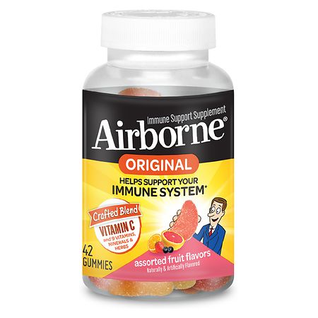 Airborne Gummies with Vitamin C, Minerals & Herbs Immune Support Assorted Fruit
