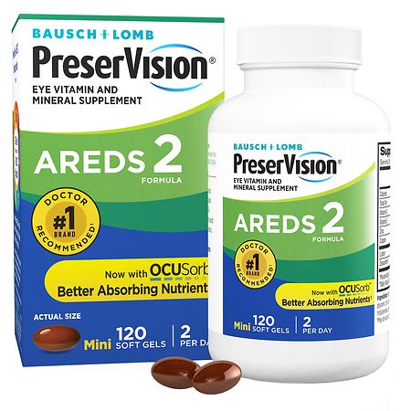 PreserVision AREDS 2 Formula Eye Vitamin & Mineral Supplement Softgels