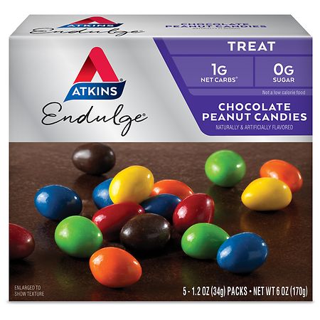 Atkins Endulge Candies Chocolate Peanut Multi Colored