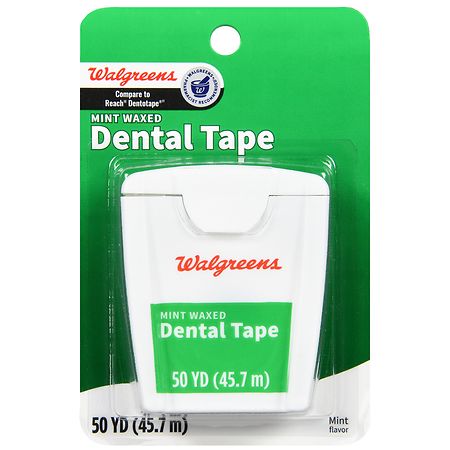 Walgreens Waxed Dental Tape Mint