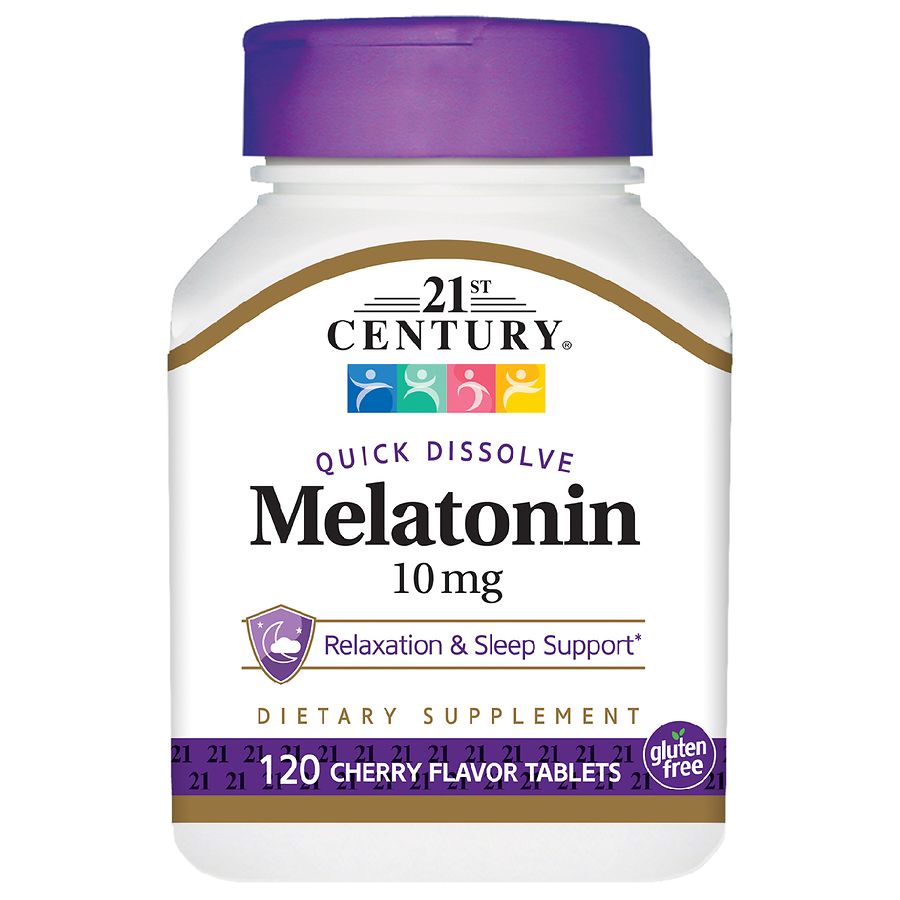 21st Century Quick Dissolve Melatonin 10mg Tablets Cherry | Walgreens