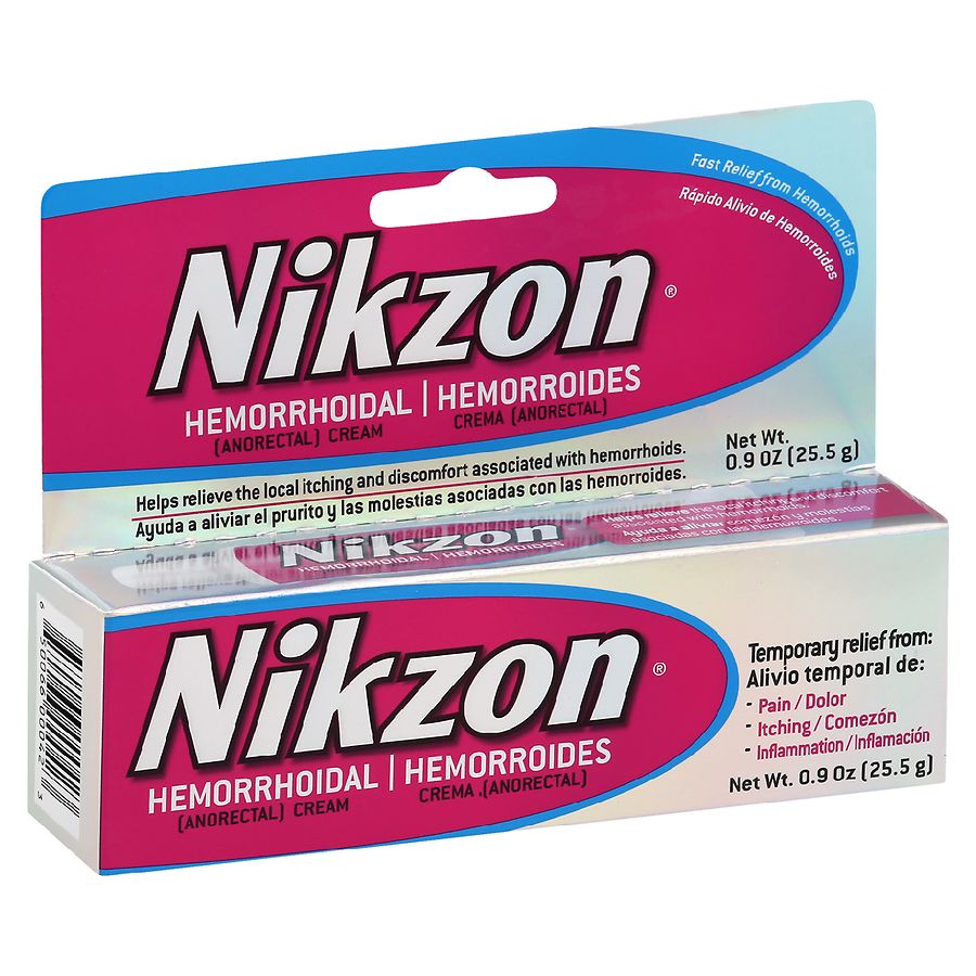 Nikzon Hemorrhoidal Cream, Vasoconstrictor & Anesthetic Cream Pain