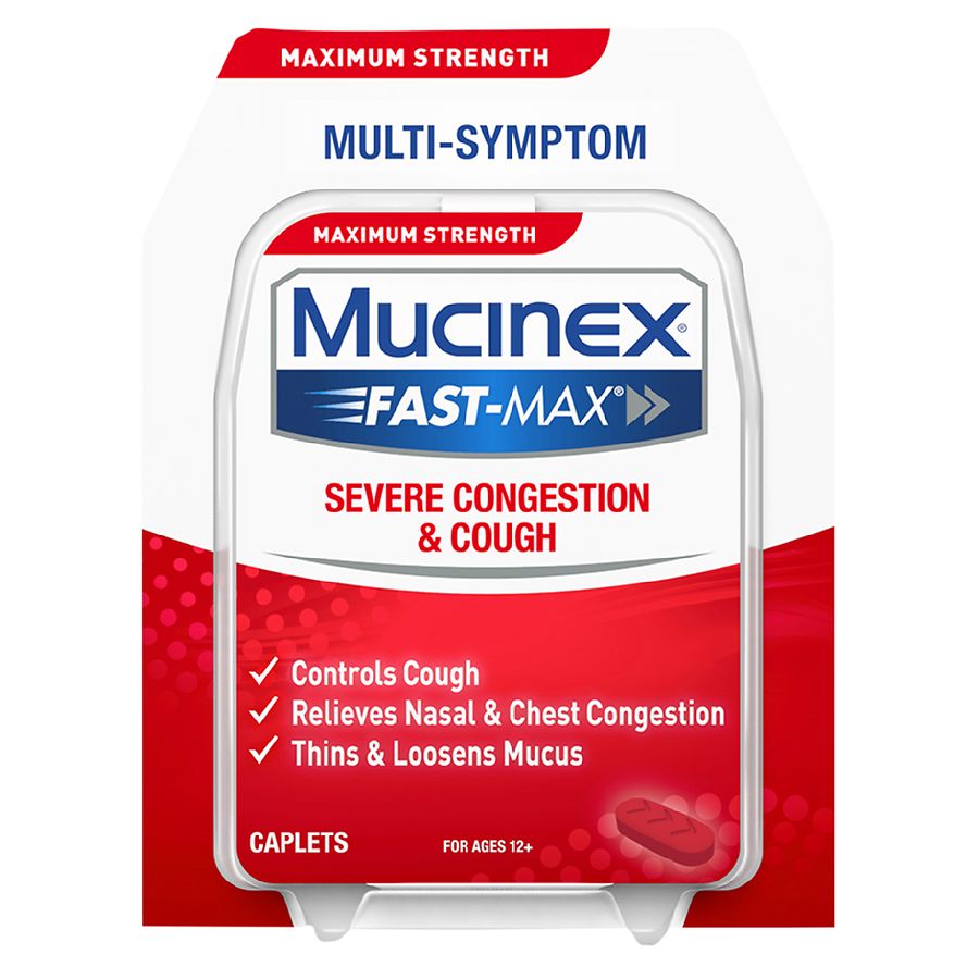 Mucinex Fast-Max Adult Caplets - Severe Congestion & Cough