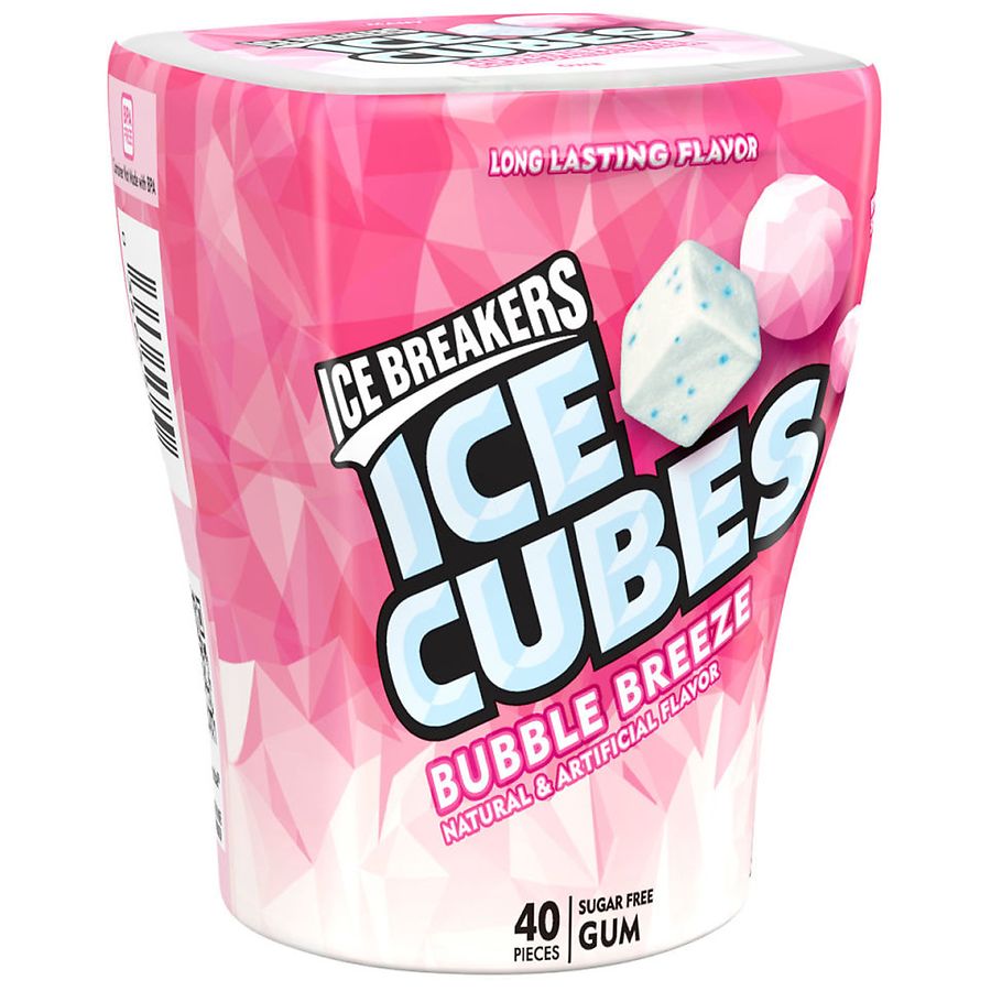 Ice Breakers Sugar Free Chewing Gum, Bottle Bubble Breeze