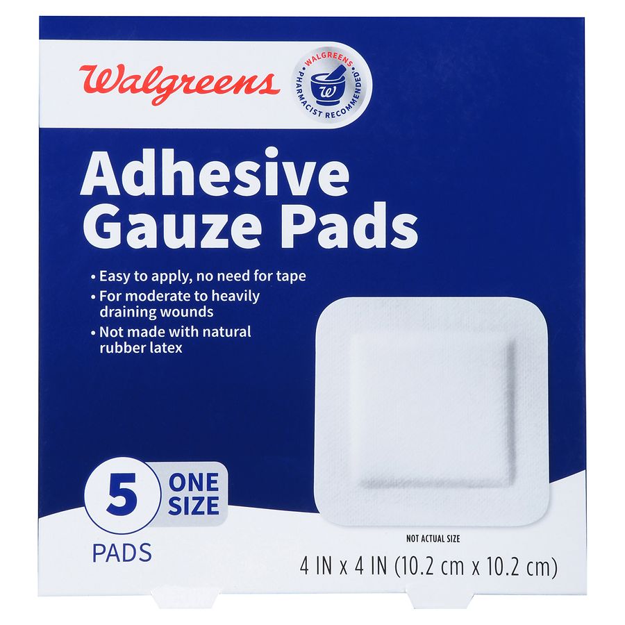 Gewend trommel Gesprekelijk Walgreens Adhesive Gauze Pads 4x4 inch | Walgreens