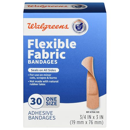 Band-Aid Brand Flexible Fabric Adhesive Bandages Box of 100