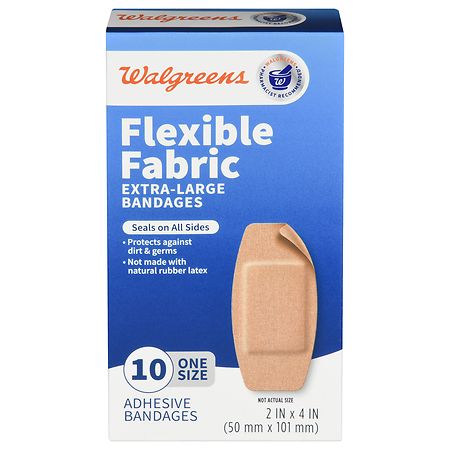 Walgreens Flexible Fabric Bandages Extra-Large