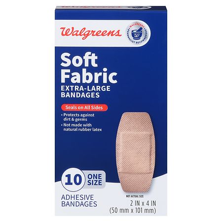 Walgreens Soft Fabric Bandages Extra-Large