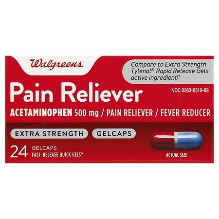 Walgreens Extra Strength Pain Reliever Gelcaps
