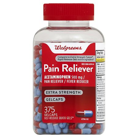 UPC 311917154282 product image for Walgreens Extra Strength Pain Reliever Gelcaps - 150.0 ea | upcitemdb.com