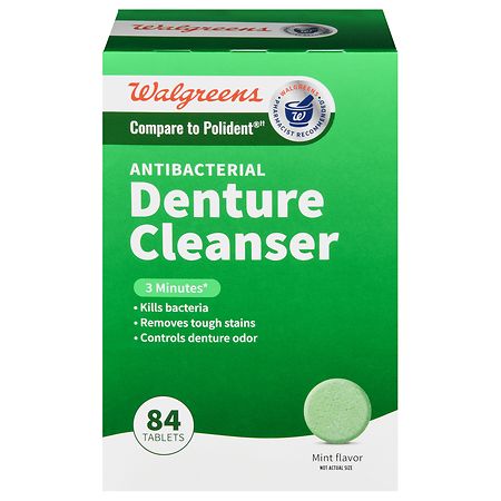 Walgreens Antibacterial Denture Cleanser Mint