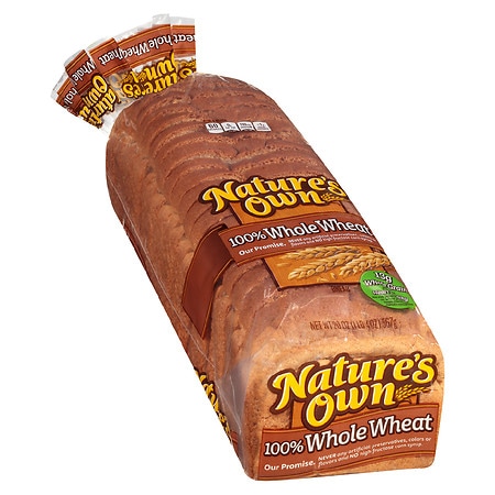 Nature's Own 100% Whole Wheat Sliced Bread 100% Whole Wheat