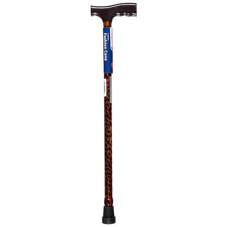 Walgreens T-Handle Fashion Cane Leopard Print