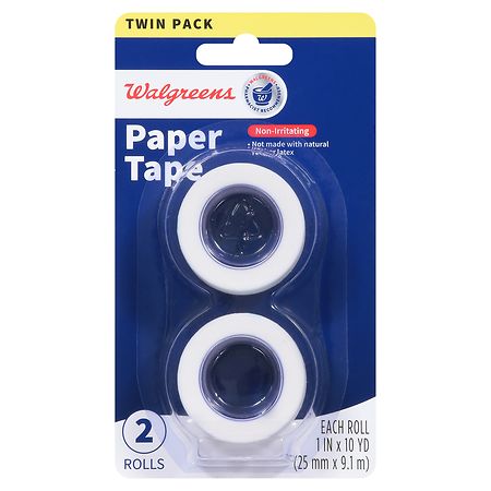 Walgreens Paper Tape, Twin Pack - 2 rolls