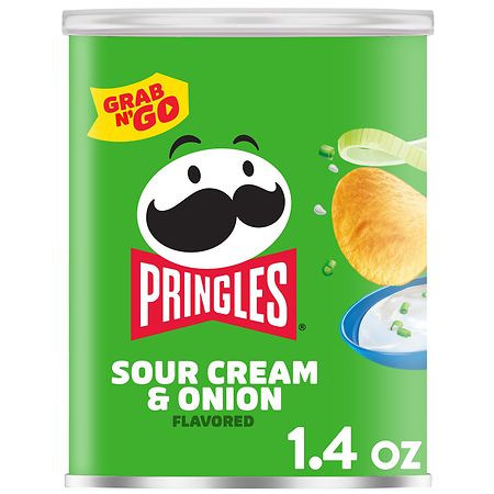 Pringles Potato Crisps Chips Sour Cream and Onion