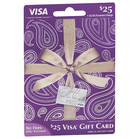 Visa $25 Gift Card (plus $3.95 Purchase Fee)