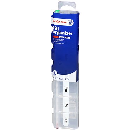 Walgreens 7-Day Pill Organizer with Lock Large