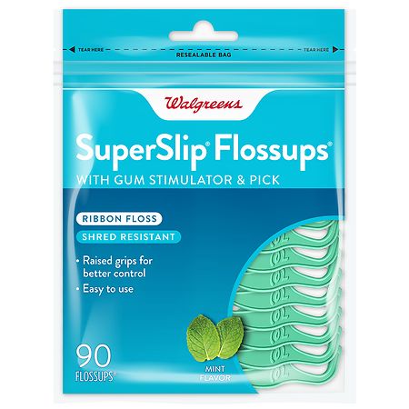 Walgreens SuperSlip Flossups Mint