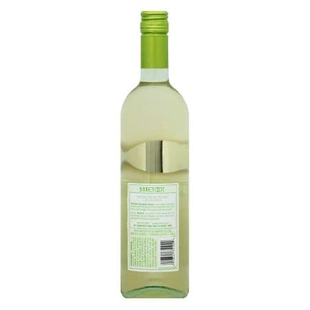 Barefoot Cellars Sauvignon Blanc White Wine, California, 750ml Glass Bottle  