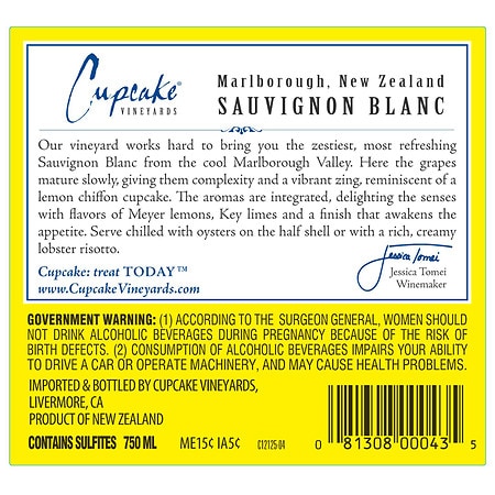 Cupcake Vineyards Sauvignon Blanc