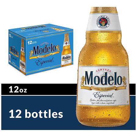 Modelo Especial 12 oz Modelo Especial Cerveza Foam Bottle & Can