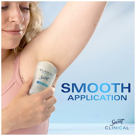 Secret Clinical Strength Invisible Solid Antiperspirant and Deodorant for Women Completely Clean