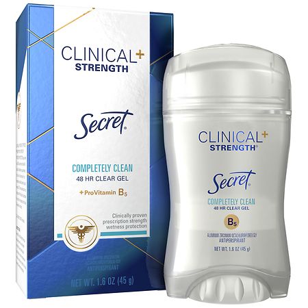 Secret Clinical Strength Clear Gel Antiperspirant Completely Clean