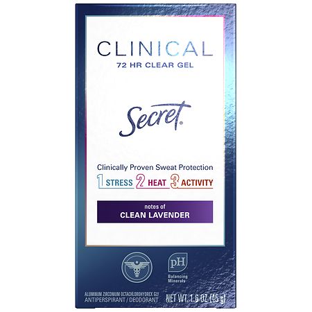 Secret Outlast Clear Gel Antiperspirant Deodorant for Women, Protecting  Powder 3.4 oz