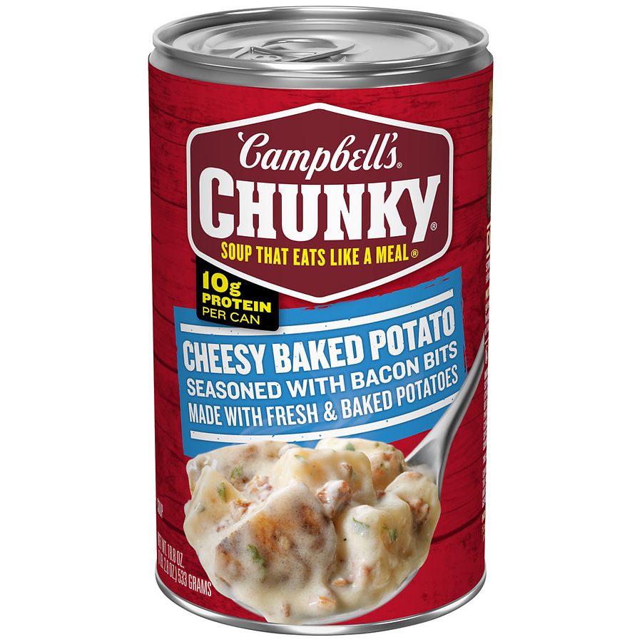 Campbell's Chunky Potato & Cheddar Soup Baked Potato With Cheddar & Bacon Bits