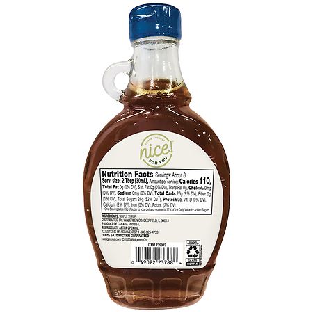 Nice! For You Maple Syrup Grade A, Dark Amber