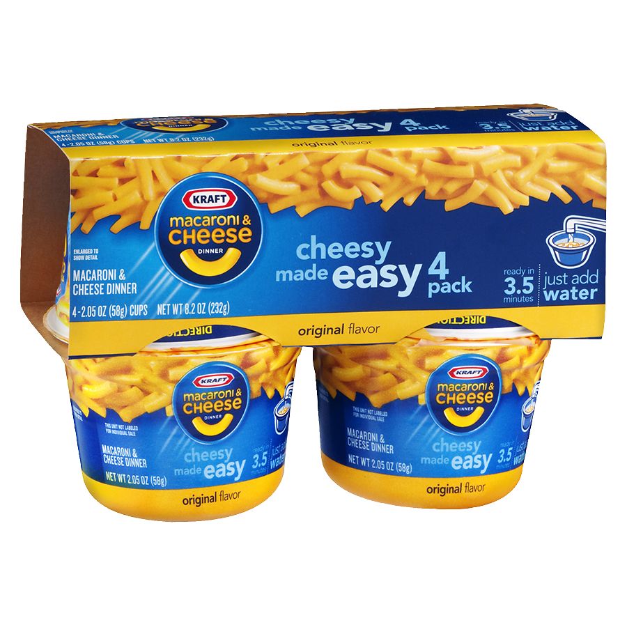 Kraft Original Flavor Macaroni & Cheese Cups - Shop Pantry Meals