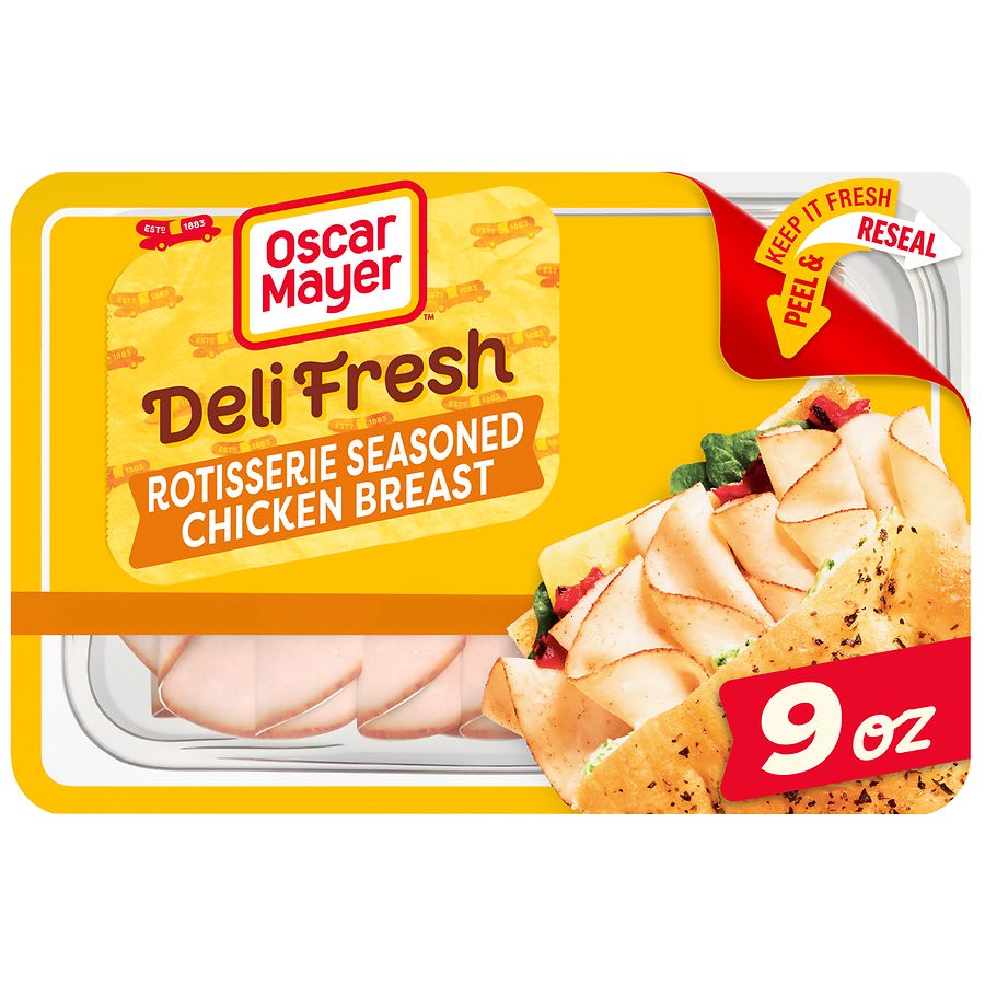 Oscar Mayer Deli Fresh Meat Slices Rotisserie Seasoned Chicken Breast