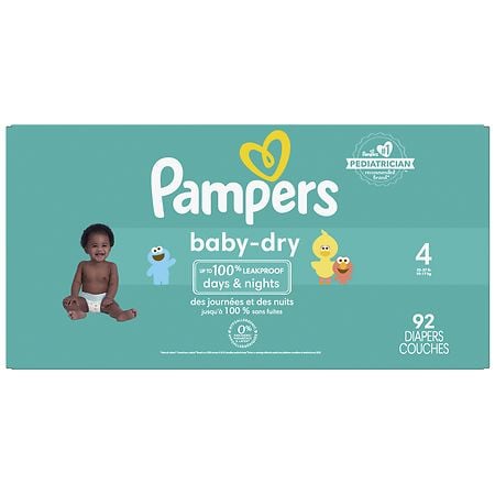 Pampers Baby Dry Extra Protection Diapers Super Pack Size 4