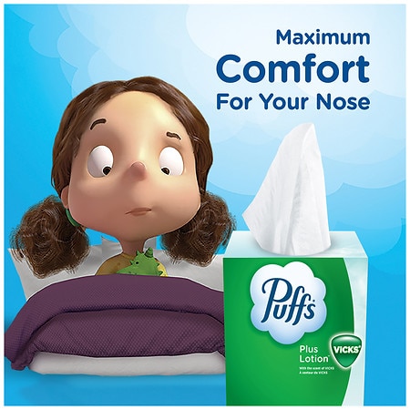 Puffs Plus Lotion Family Facial Tissues, 6 pk / 124 ct - Fry's Food Stores