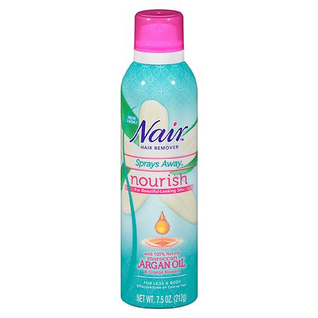 Nair Sprays Away Hair Remover, Moroccan Argan Oil, Nourish - 7.5 oz