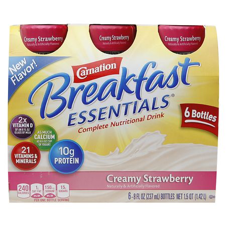 Carnation Breakfast Essentials Complete Nutritional Drink Creamy Strawberry