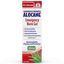 Alocane Maximum Strength Emergency Burn Gel, Aloe, 2.5 Oz, 2 Pack