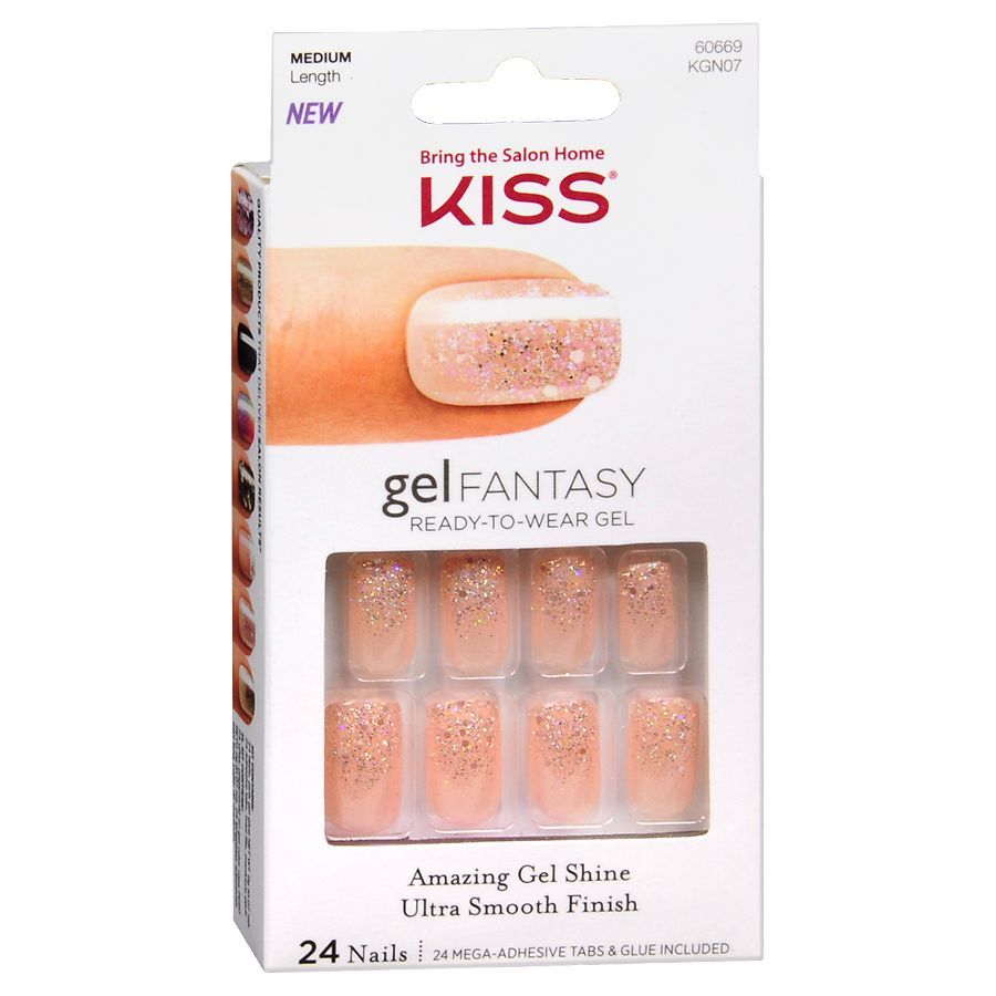 Kiss Gel Fantasy Ready-to-Wear Gel Nails, Rush Hour | Walgreens