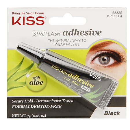 Kiss Strip Lash Adhesive with Aloe Black